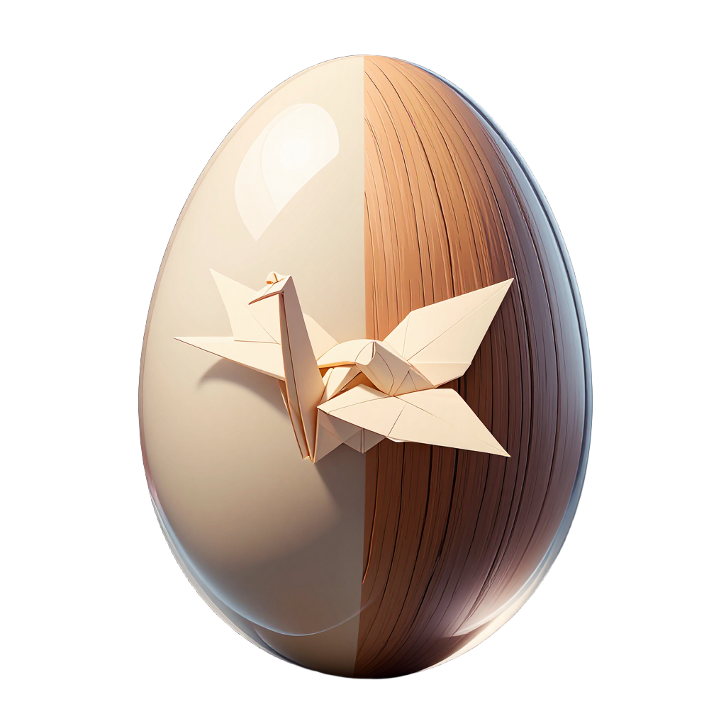 paper_wood egg