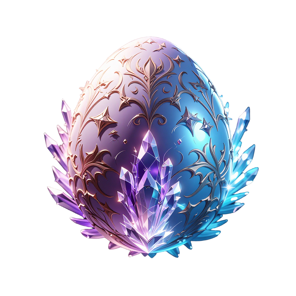 crystal_holographic egg