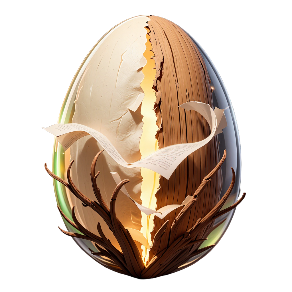 paper_wood egg