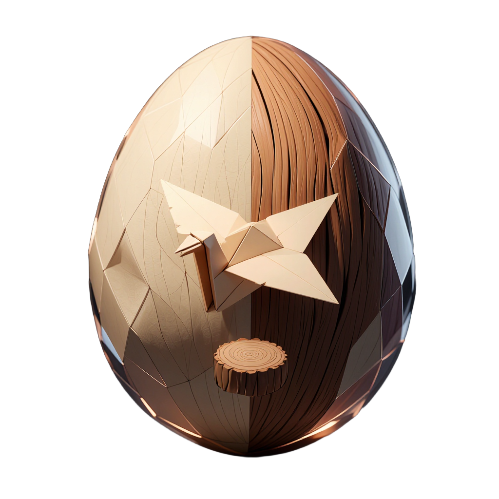 paper_wood egg